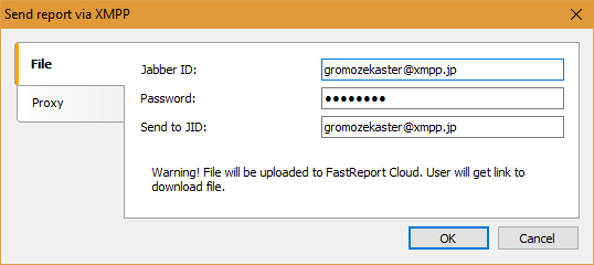 如何将报表导出到Jabber (XMPP)