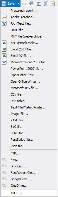 如何将报表导出到Jabber (XMPP)