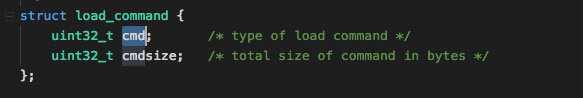 load_command 结构体