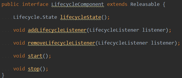 LifecycleComponent中的抽象方法