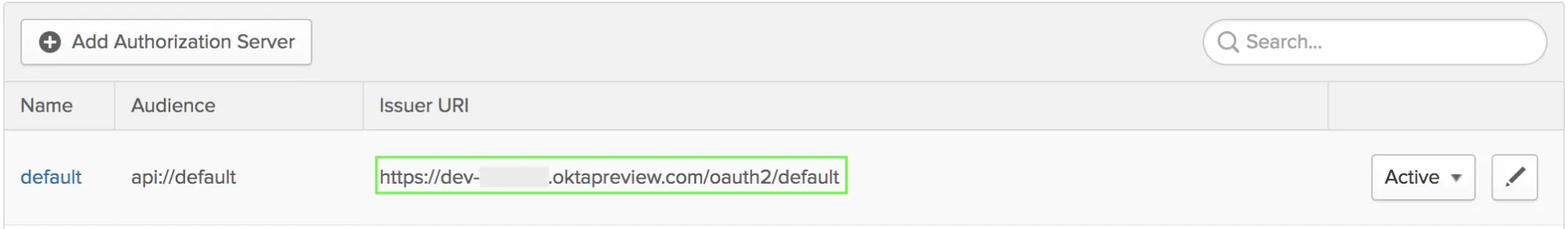 高亮 issuer URL。