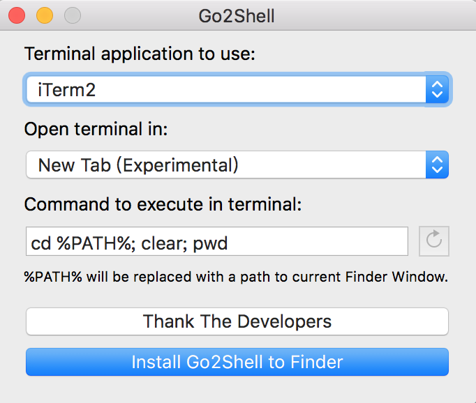 gotoShell设置界面
