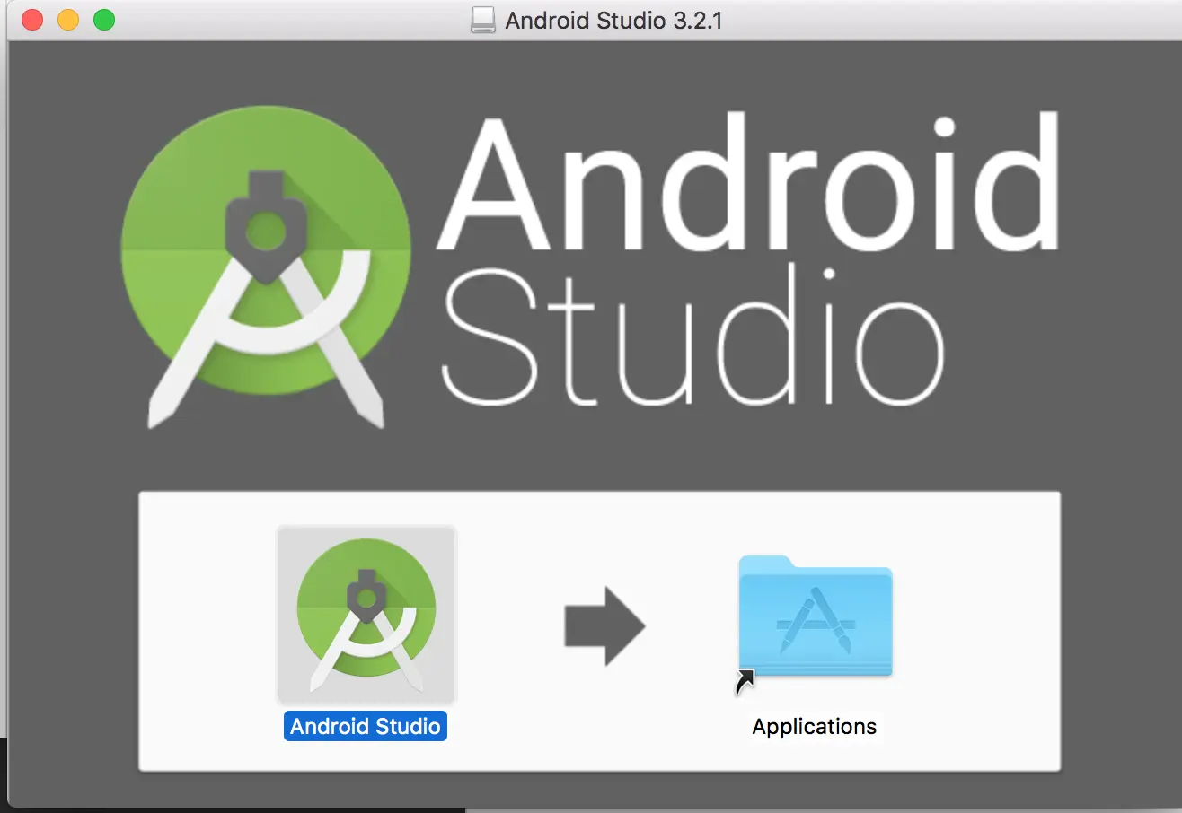 AndroidStudio移动至应用程序文件夹