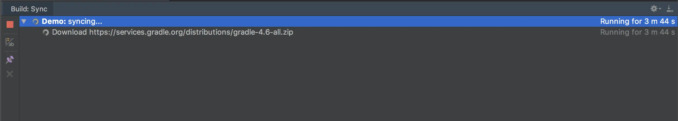 一直在下载gradle源文件