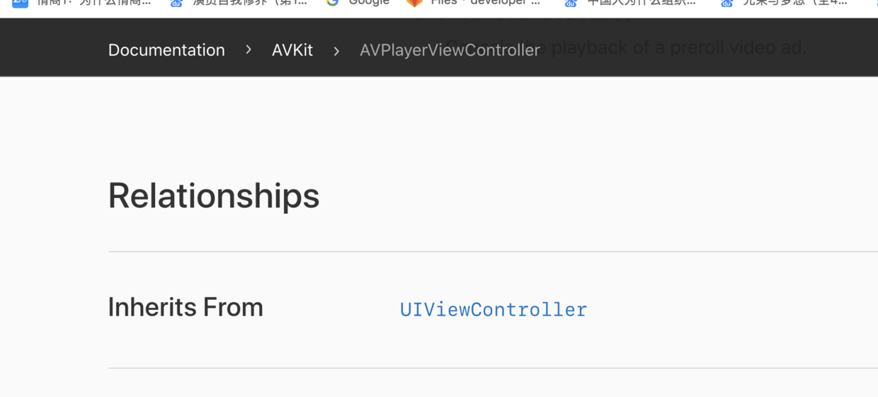 AVPlayerViewController