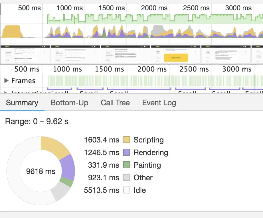 去掉setState后的性能