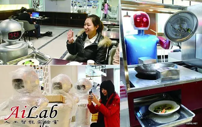 首家机器人餐厅登陆合肥：机器人大厨萌萌哒