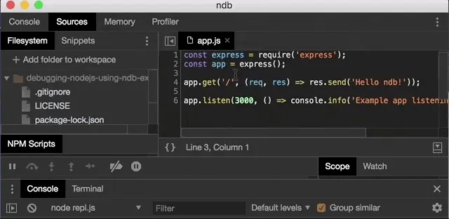 Creating and executing a snippet