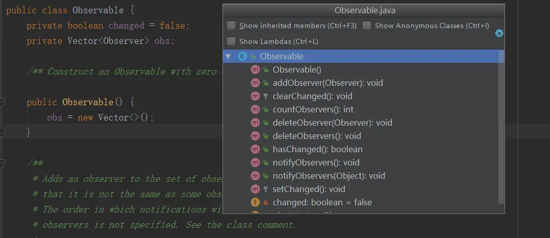 Java.util.Observable