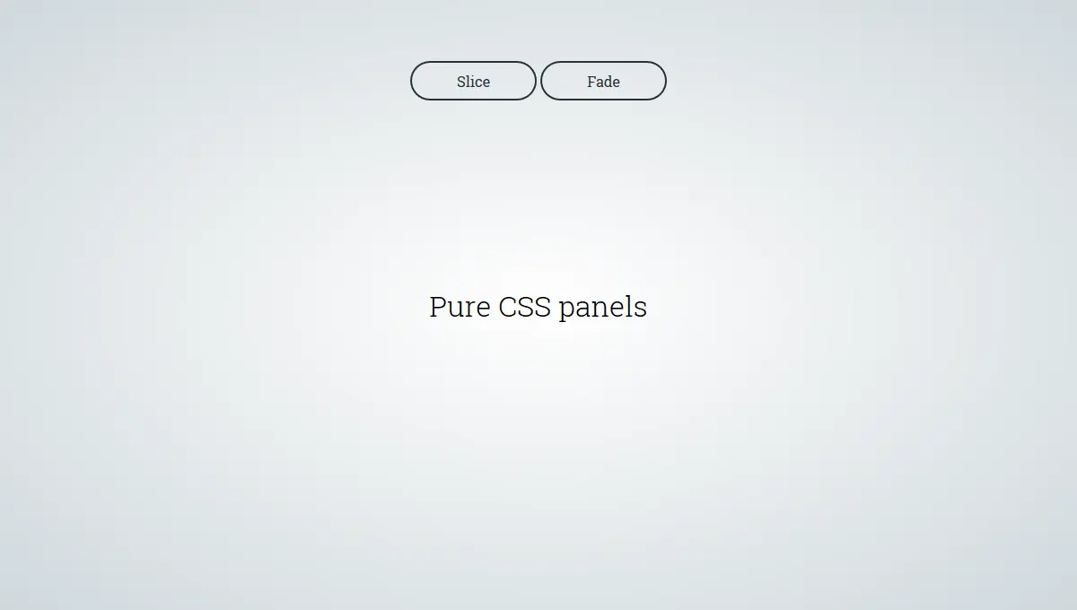 Demo image: Pure CSS Panels