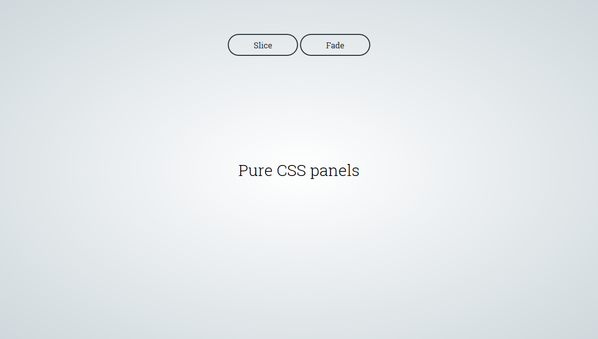 Demo image: Pure CSS Panels