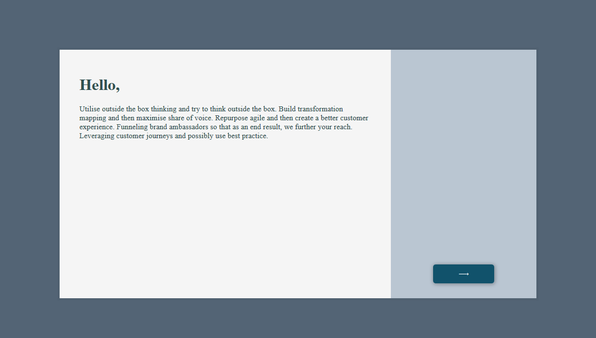 Demo image: Panel Switch Interaction