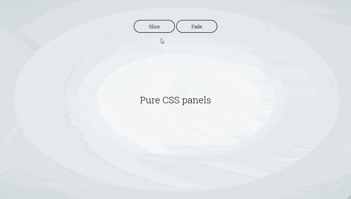 Pure CSS Panels - GIF Demo
