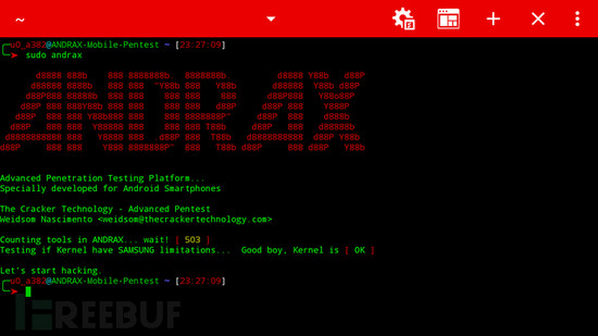 ANDRAX：最新的Android智能手机上的渗透测试平台