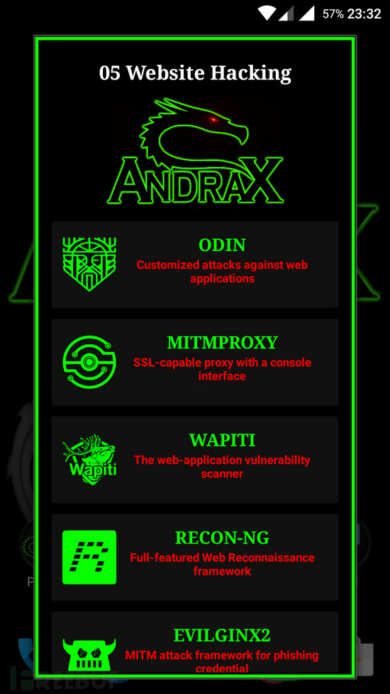 ANDRAX：最新的Android智能手机上的渗透测试平台