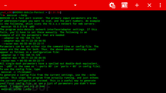 ANDRAX：最新的Android智能手机上的渗透测试平台