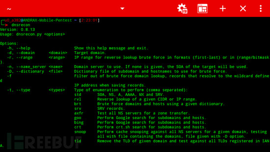 ANDRAX：最新的Android智能手机上的渗透测试平台