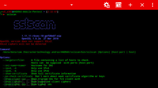 ANDRAX：最新的Android智能手机上的渗透测试平台