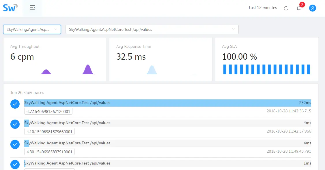 SkyWalking.Agent.AspNetCore.Test