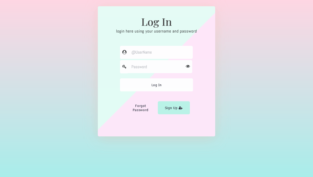 Demo image: Login Form