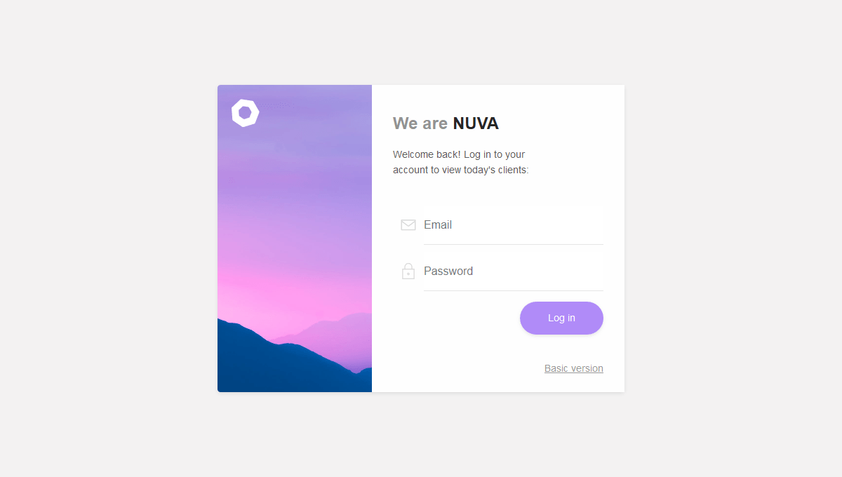 Demo image: Login Form with Floating Labels