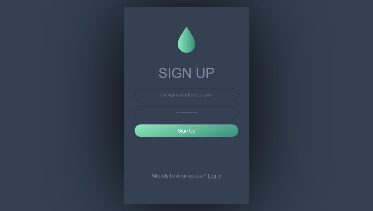 Demo image: Sign Up Form UI