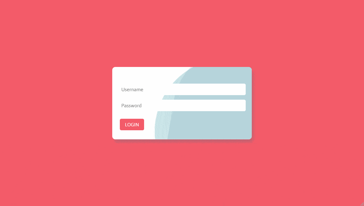 Wavy Login Form - GIF Demo