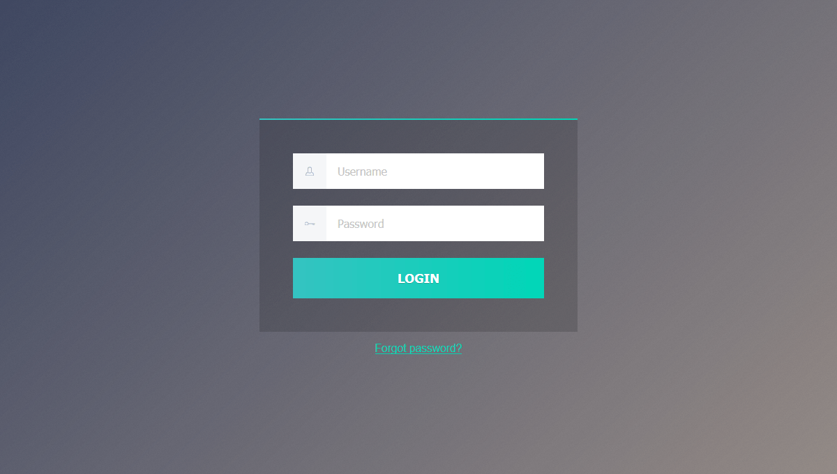 Demo image: Login Form