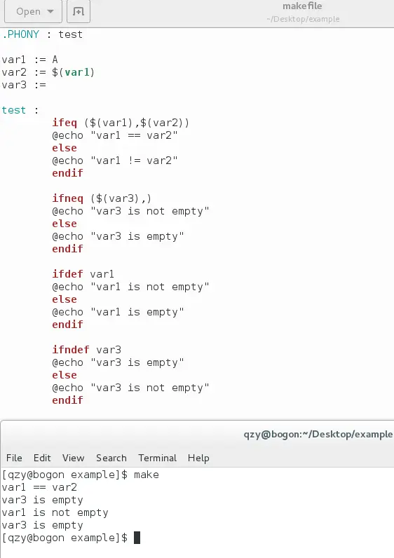 makefile--if条件判断语句的语法与使用1. makefile中支持条件判断语句 条件判断语句只能用于控制mak - 掘金