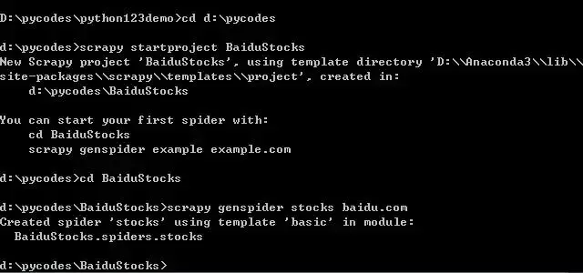 经典爬虫：用Scrapy爬取百度股票