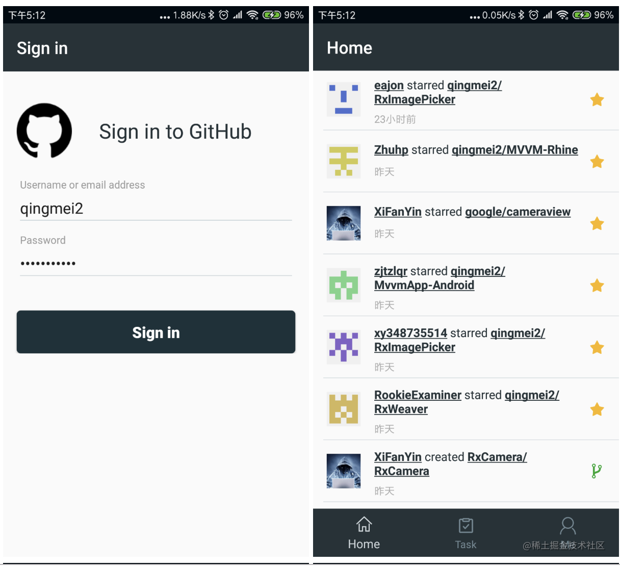 Use MVVM to try to develop a Github client and some thoughts on ...