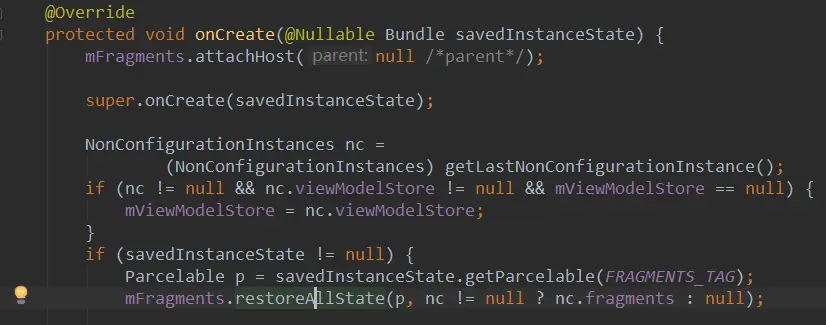 图15.onCreate中还原ViewModelStore
