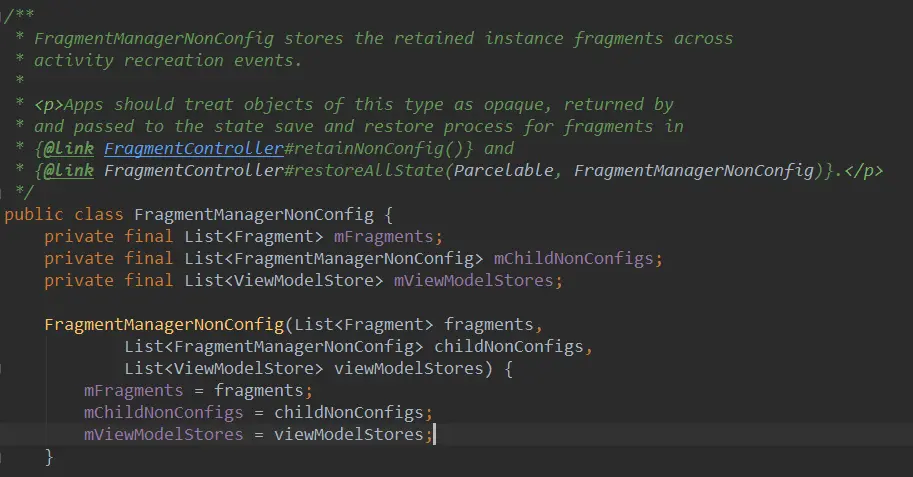 图18.FragmentManagerNonConfig类