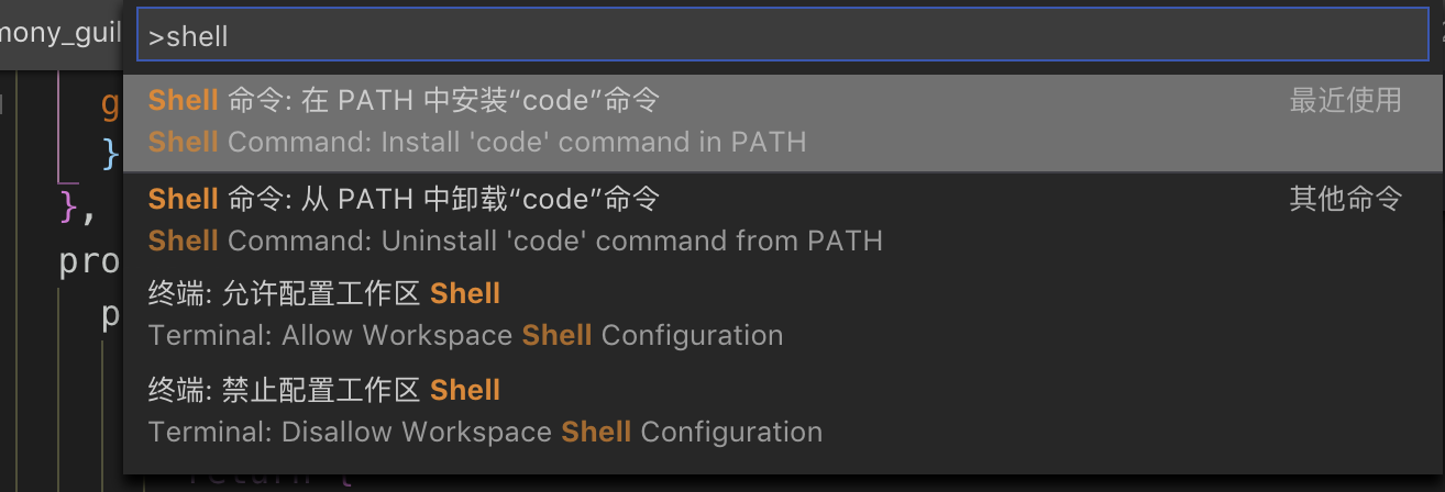 如何使用命令行工具打开VS Code