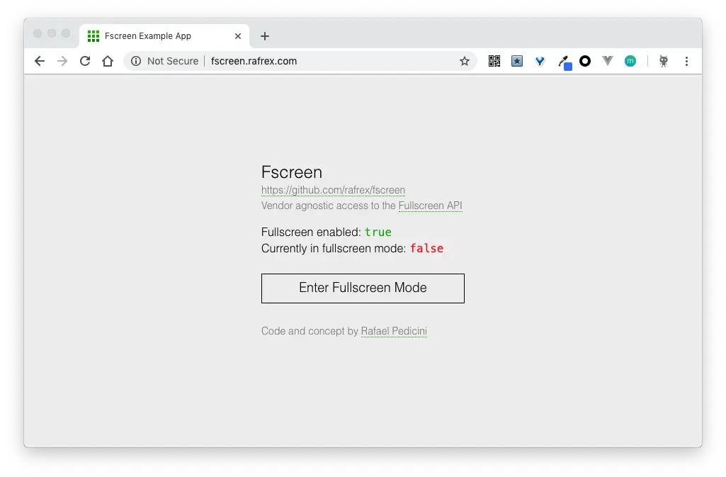 fscreen测试页面