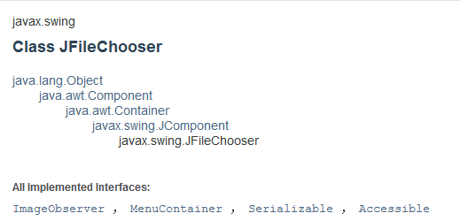 JFileChooser