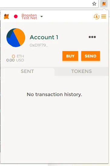 存量账号Account 1余额为0