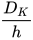 \frac{D_K}{h}