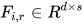 F_{i,r}\in R^{d\times s}