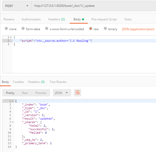 使用脚本更新字段