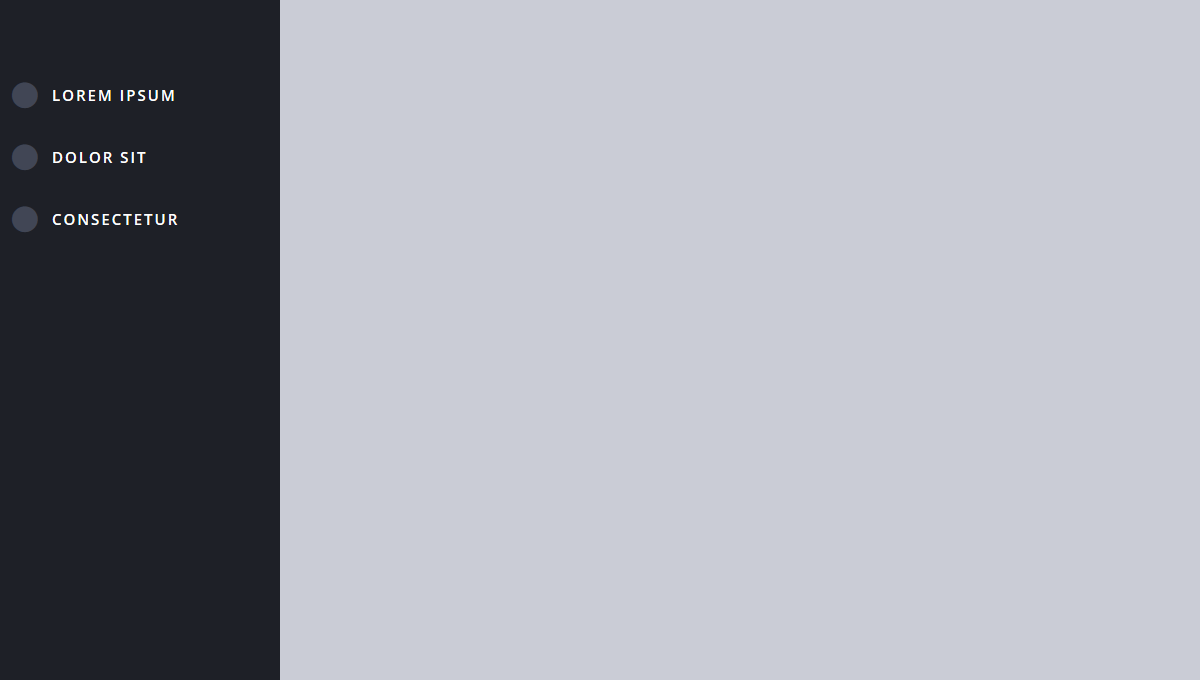 Demo image: CSS Sidebar Menu