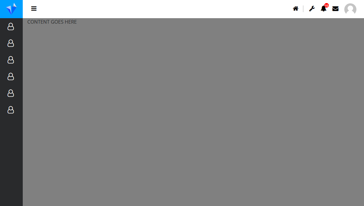 Demo image: CSS Sidebar Menu