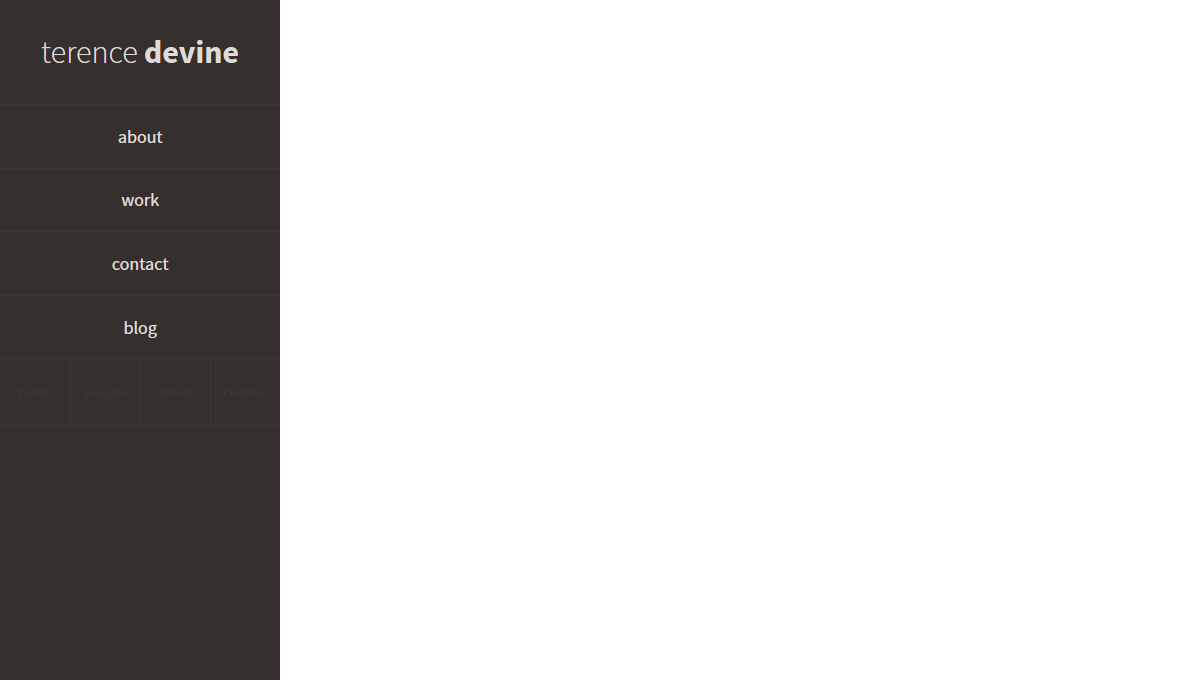 Demo image: Fixed Navigation Hover Effect