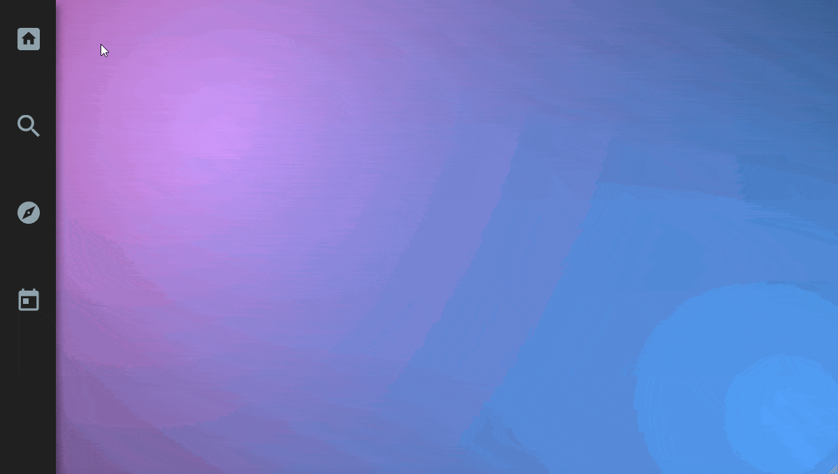 Fixed Hover Navigation - GIF Demo