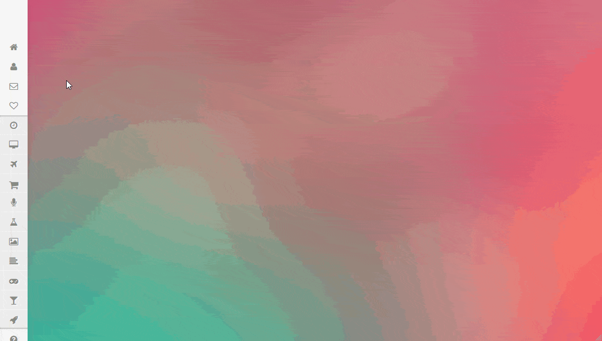 Sidebar Sliding Menu CSS - GIF Demo