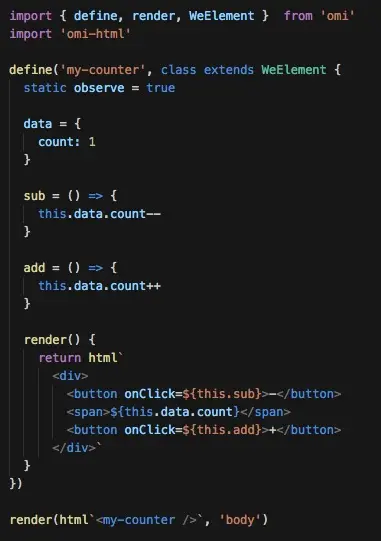 hyperscript tagged markup demo