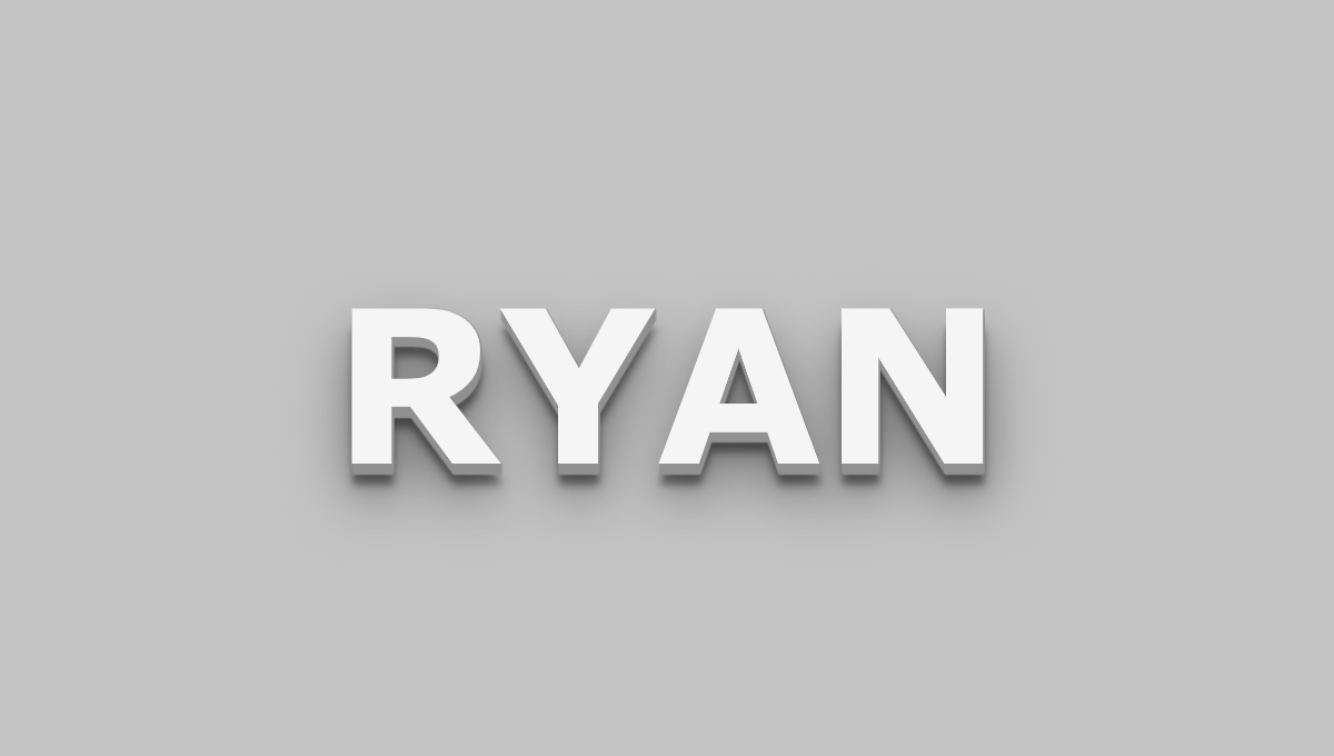 Demo image: CSS 3D Text