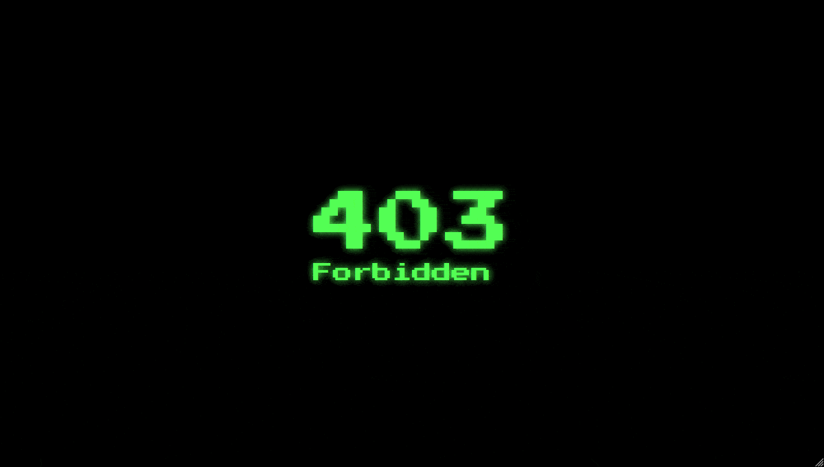 403 Page - GIF Demo