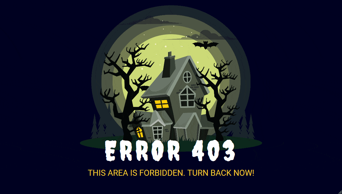 Error 403 - Forbidden - GIF Demo