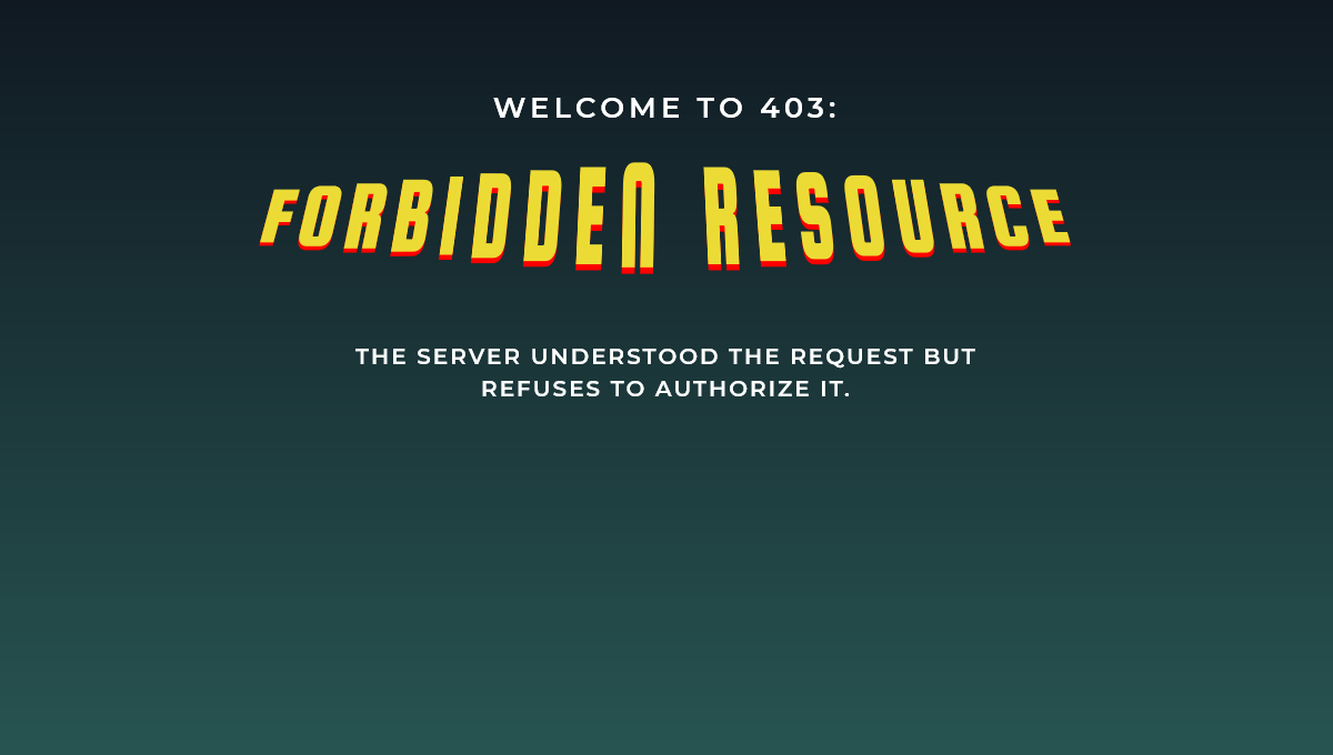 Demo image: 403 Forbidden